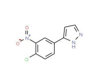 5-(4-Chloro-3-nitrophenyl)-1H-pyrazole - chemical structure image