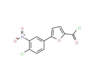 5-(4-Chloro-3-nitrophenyl)-2-furoyl chloride (CAS 638160-09-5) - chemical structure image