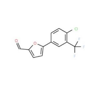 5-(4-Chloro-3-trifluoromethyl-phenyl)-furan-2-carbaldehyde - chemical structure image