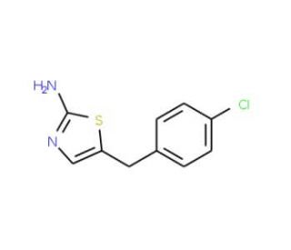 5-(4-Chloro-benzyl)-thiazol-2-ylamine - chemical structure image