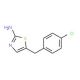 5-(4-Chloro-benzyl)-thiazol-2-ylamine - chemical structure image