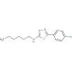 [5-(4-Chloro-phenyl)-[1,3,4]thiadiazol-2-yl]-hexyl-amine - chemical structure image