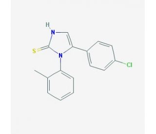 5-(4-Chloro-phenyl)-1-o-tolyl-1,3-dihydro-imidazole-2-thione - chemical structure image