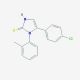 5-(4-Chloro-phenyl)-1-o-tolyl-1,3-dihydro-imidazole-2-thione - chemical structure image