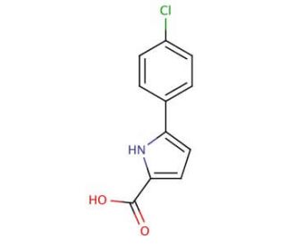 5-(4-Chloro-phenyl)-1H-pyrrole-2-carboxylicacid - chemical structure image