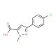 5-(4-Chloro-phenyl)-2-methyl-2H-pyrazole-3-carboxylic acid (CAS 1015868-48-0) - chemical structure image