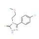 5-(4-Chloro-phenyl)-4-(2-methoxy-ethyl)-4H-[1,2,4]triazole-3-thiol (CAS 26438-54-0) - chemical structure image