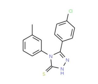 5-(4-Chloro-phenyl)-4-m-tolyl-4H-[1,2,4]triazole-3-thiol - chemical structure image