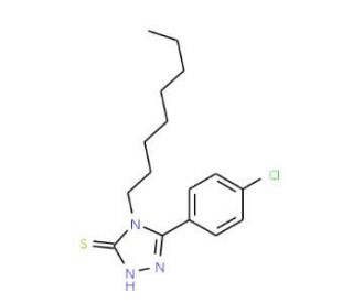 5-(4-Chloro-phenyl)-4-octyl-4H-[1,2,4]triazole-3-thiol - chemical structure image
