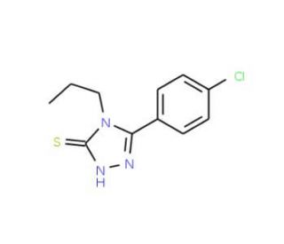 5-(4-Chloro-phenyl)-4-propyl-4H-[1,2,4]triazole-3-thiol - chemical structure image
