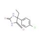 5-(4-Chloro-phenyl)-5-ethyl-imidazolidine-2,4-dione - chemical structure image