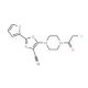 5-[4-(chloroacetyl)piperazin-1-yl]-2-(2-furyl)-1,3-oxazole-4-carbonitrile - chemical structure image