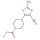 5-[4-(chloroacetyl)piperazin-1-yl]-2-methyl-1,3-oxazole-4-carbonitrile - chemical structure image