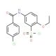 5-(4-Chlorobenzoylamino)-2-ethoxybenzenesulfonyl chloride (CAS 680617-88-3) - chemical structure image