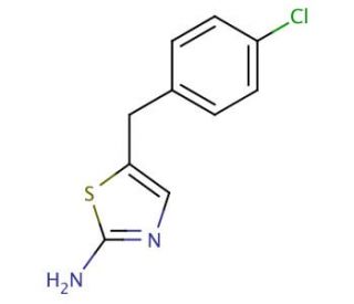 5-(4-chlorobenzyl)-1,3-thiazol-2-amine - chemical structure image