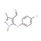 5-(4-Chlorophenoxy)-1,3-dimethyl-1H-pyrazole-4-carbaldehyde - chemical structure image