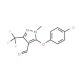 5-(4-Chlorophenoxy)-1-methyl-3-(trifluoromethyl)-1H-pyrazole-4-carbaldehyde - chemical structure image