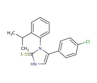 5-(4-chlorophenyl)-1-(2-isopropylphenyl)-1H-imidazole-2-thiol - chemical structure image