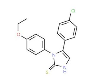 5-(4-chlorophenyl)-1-(4-ethoxyphenyl)-1H-imidazole-2-thiol - chemical structure image