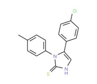 5-(4-chlorophenyl)-1-(4-methylphenyl)-1H-imidazole-2-thiol - chemical structure image
