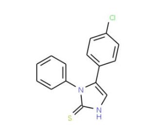 5-(4-chlorophenyl)-1-phenyl-1H-imidazole-2-thiol - chemical structure image