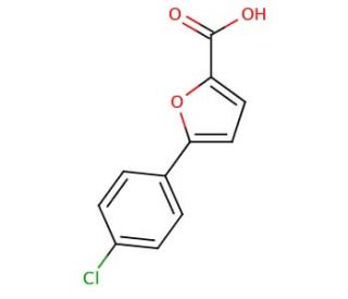 5-(4-Chlorophenyl)-2-furoic acid (CAS 41019-45-8) - chemical structure image