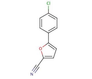 5-(4-Chlorophenyl)-2-furonitrile (CAS 52939-07-8) - chemical structure image