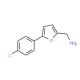 [5-(4-chlorophenyl)-2-furyl]methylamine (CAS 39170-14-4) - chemical structure image