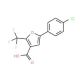 5-(4-Chlorophenyl)-2-(trifluoromethyl)furan-3-carboxylic acid (CAS 175276-60-5) - chemical structure image