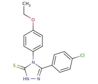 5-(4-chlorophenyl)-4-(4-ethoxyphenyl)-4H-1,2,4-triazole-3-thiol - chemical structure image