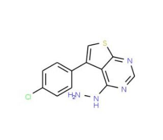 5-(4-chlorophenyl)-4-hydrazinothieno[2,3-d]pyrimidine - chemical structure image