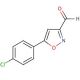 5-(4-Chlorophenyl)isoxazole-3-carboxaldehyde (CAS 763109-09-7) - chemical structure image