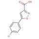 5-(4-Chlorophenyl)isoxazole-3-carboxylic acid (CAS 33282-22-3) - chemical structure image