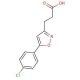 5-(4-Chlorophenyl)isoxazole-3-propionic acid (CAS 870704-00-0) - chemical structure image