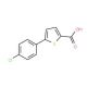 5-(4-chlorophenyl)thiophene-2-carboxylic acid (CAS 40133-14-0) - chemical structure image