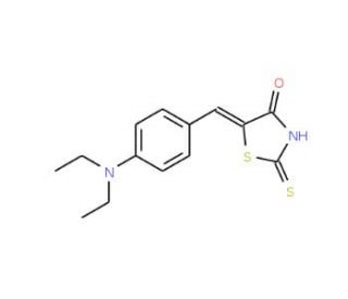 5-[4-(Diethylamino)benzylidene]rhodanine (CAS 35778-58-6) - chemical structure image