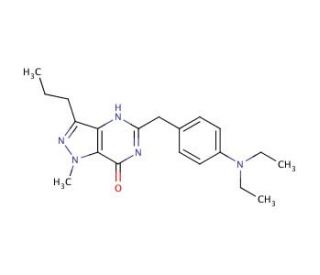 5-[[4-Diethylamino)phenyl]methyl]-1,4-dihydro-1-methyl-3-propyl-7H-pyrazolo[3,4-d] pyrimidin-7-one (CAS 223430-04-4) - chemic