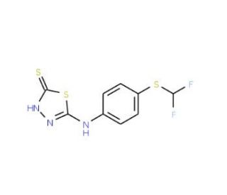 5-(4-Difluoromethylsulfanyl-phenylamino)-[1,3,4]thiadiazole-2-thiol - chemical structure image