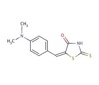5-(4-Dimethylaminobenzylidene)rhodanine (CAS 536-17-4) - chemical structure image