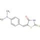 5-(4-Dimethylaminobenzylidene)rhodanine (CAS 536-17-4) - chemical structure image