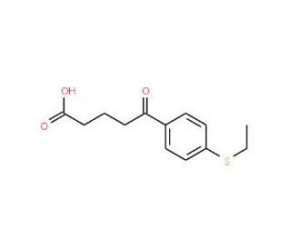 5-(4-Ethylthiophenyl)-5-oxovaleric acid (CAS 845790-39-8) - chemical structure image