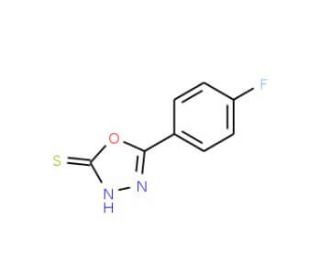 5-(4-Fluoro-phenyl)-[1,3,4]oxadiazole-2-thiol (CAS 41421-13-0) - chemical structure image