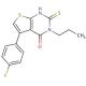 5-(4-Fluoro-phenyl)-2-mercapto-3-propyl-3H-thieno[2,3-d]pyrimidin-4-one - chemical structure image