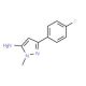 5-(4-Fluoro-phenyl)-2-methyl-2H-pyrazol-3-ylamine (CAS 126417-81-0) - chemical structure image