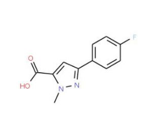 5-(4-Fluoro-phenyl)-2-methyl-2H-pyrazole-3-carboxylic acid - chemical structure image
