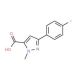 5-(4-Fluoro-phenyl)-2-methyl-2H-pyrazole-3-carboxylic acid - chemical structure image