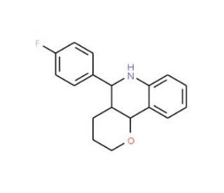 5-(4-Fluoro-phenyl)-3,4,4a,5,6,10b-hexahydro-2H-pyrano[3,2-c]quinoline - chemical structure image