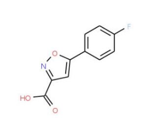 5-(4-Fluoro-phenyl)-isoxazole-3-carboxylic acid (CAS 33282-24-5) - chemical structure image