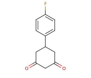 5-(4-Fluorophenyl)-1,3-cyclohexanedione (CAS 55579-72-1) - chemical structure image