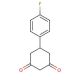 5-(4-Fluorophenyl)-1,3-cyclohexanedione (CAS 55579-72-1) - chemical structure image
